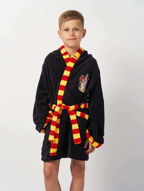 Детский махровый халат для мальчика Disney Harry Potter 2900000402 110-116 см Черный (8445484186130) - Фото 1 Детский махровый халат для мальчика Disney Harry Potter 2900000402 110-116 см Черный (8445484186130) - изображение 1