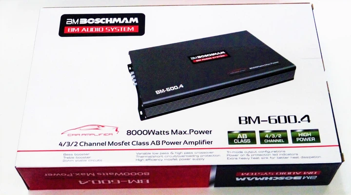 Автомобильный усилитель звука 4х канальный Boschman BM-600.4 - изображение 6
