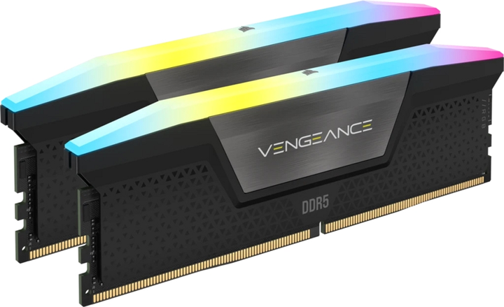 Оперативна пам'ять Corsair DDR5-5200 65536MB PC5-41600 (Kit of 2x32768) Vengeance RGB Black (CMH64GX5M2B5200C40) - зображення 2