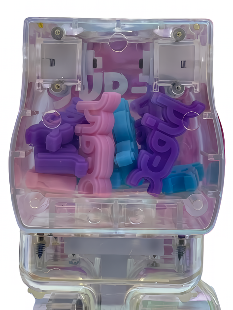 Статуетка Bearbrick X-Girl White 400% 28 см Medicom Toy Барвисто прозорий - зображення 9
