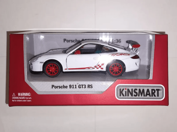 1/43 Porsche 911 R 2016MY ホワイト&レッドストライプ Машинка 
