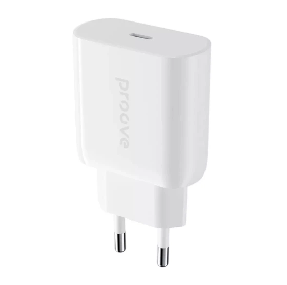 Мережевий зарядний пристрій Proove Rapid 20W / Type-C / White (WCRP20000102) - Фото 1 Мережевий зарядний пристрій Proove Rapid 20W / Type-C / White (WCRP20000102) - зображення 1