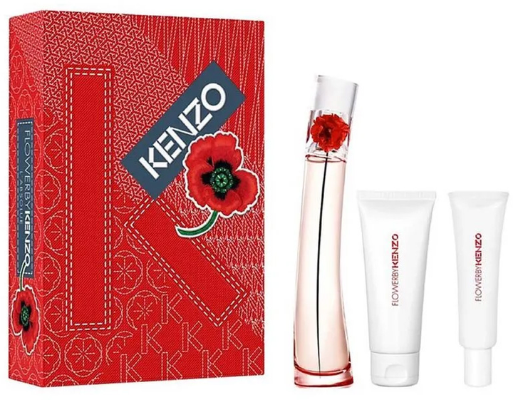 Набір для жінок Kenzo Flower By L'absolue Парфумована вода 100 мл + Лосьйон для тіла 75 мл + Крем для рук 20 мл (3274872454606) - зображення 1