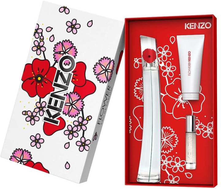 Набір для жінок Kenzo Flower by Kenzo Парфумована вода 100 мл + Лосьйон для тіла 75 мл + Мініатюра Парфумована вода 10 мл (3274872466944) - зображення 2