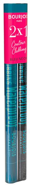 Wodoodporny ołówek do oczu Bourjois Contour Clubbing Waterproof Eyeliner Bleu Neon 2 x 1.2 g (3616305583109) - obraz 1