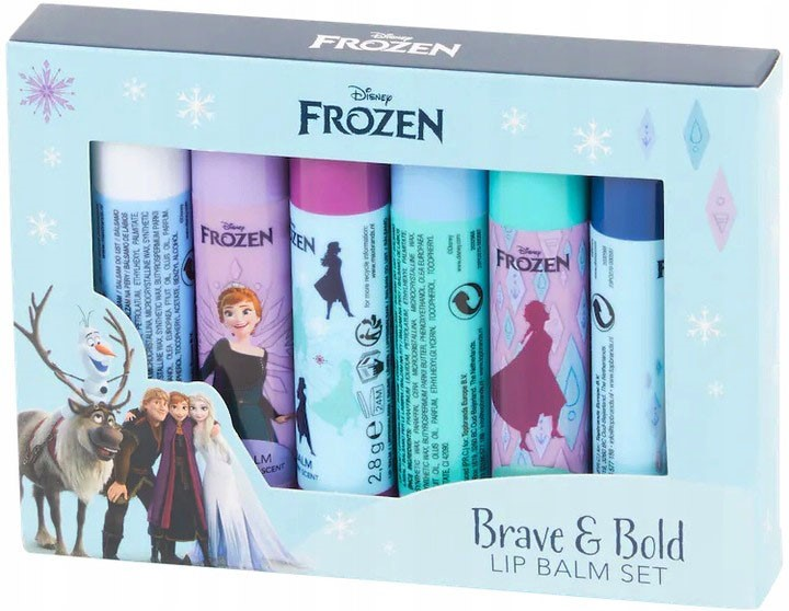Набір бальзамів для губ Disney Frozen 6 шт (8720604316896) - зображення 1
