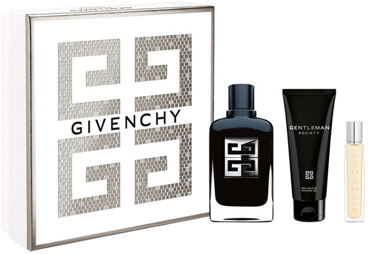 Zestaw męski Givenchy Gentleman Society Woda perfumowana 100 ml + Żel pod prysznic 75 ml + Miniaturka Woda perfumowana 12.5 ml (3274872463318) - obraz 1