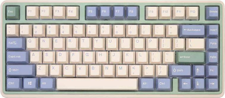 Klawiatura bezprzewodowa Varmilo VXT81 Eucalyptus MX-Silent-Red 100052215 (WLONONWCRA064) - obraz 1