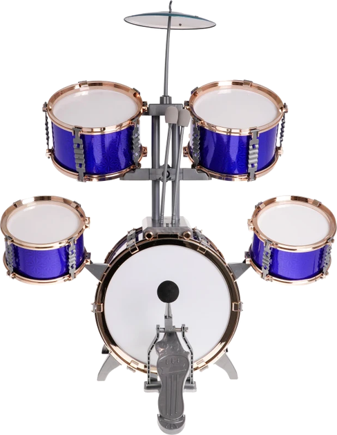 Барабанна установка Jazz Drums Music Perfomance Синя (5903864958577) - зображення 4