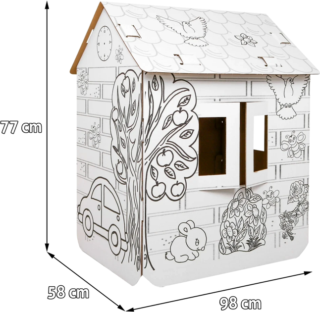 Розмальовка-будиночок Monumi 3D з машинкою XXL (5904921747516) - зображення 2