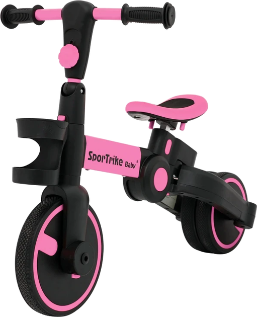 Rowerek trójkołowy Happy Bike Sportrike 3 in 1 Różowy (5903864943221) - obraz 8