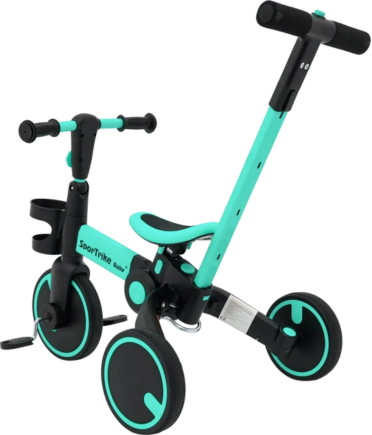 Триколісний велосипед Happy Bike Sportrike 3 in 1 Синій (5903864943207) - зображення 12