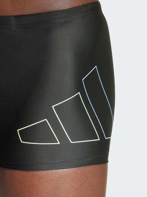 Плавки-боксери чоловічі adidas Big Bars Boxer IU1887 7 Чорні (4067887769310) - зображення 4