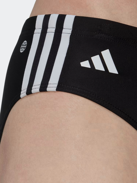 Kąpielówki męskie slipy adidas 3 Stripes Trunk HT2063 5 Czarne (4066745149448) - obraz 4