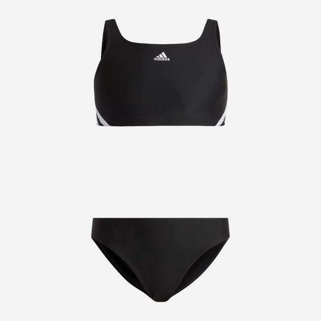 Strój kąpielowy dwuczęściowy dziecięcy dla dziewczynki Adidas 3S Bikini IB6001 92 Czarny (4066752753515) - obraz 1
