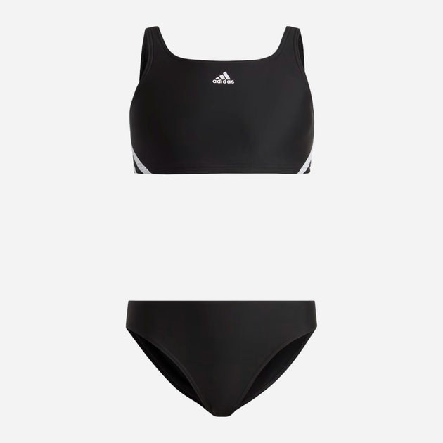 Дитячий роздільний купальник для дівчинки adidas 3S Bikini IB6001 98 Чорний (4066752753478) - зображення 1