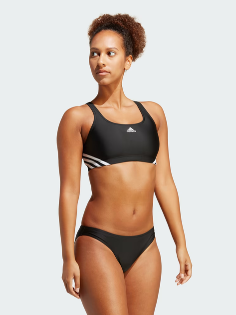 Strój kąpielowy dwuczęściowy damski adidas 3S Sporty Bik IB5985 36 Czarny (4066752859095) - obraz 3