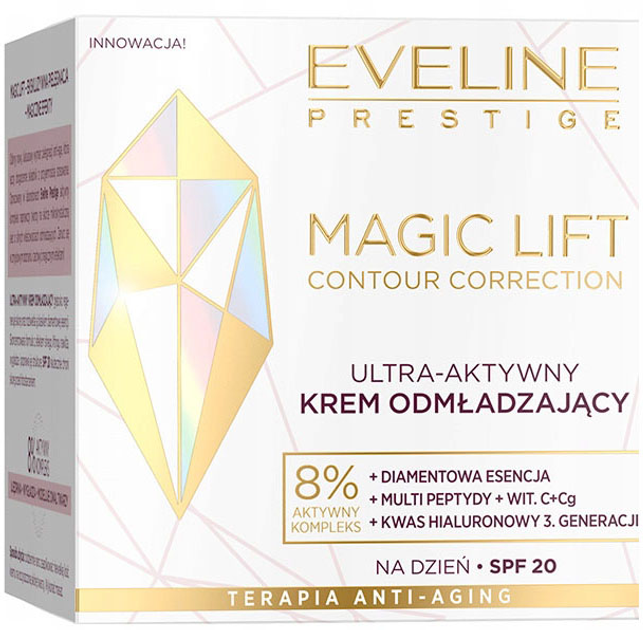 Krem do twarzy Eveline Magic Lift Korekcja konturu odmładzający SPF 20 50 ml (5903416039358) - obraz 1