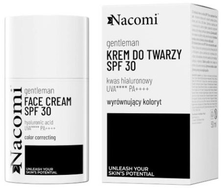 Krem do twarzy Nacomi Gentleman nawilżający SPF 30 50 ml (5902539720624) - obraz 1