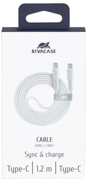 Кабель Rivacase USB Type-C - USB Type-C M/M 1.2 м White (PS6005WT12) - зображення 4