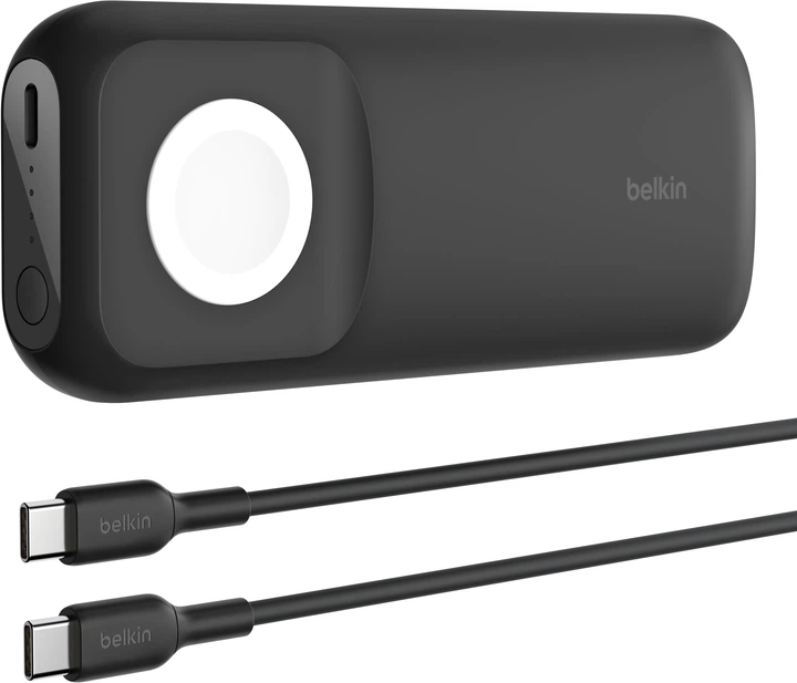 Зовнішній акумулятор Belkin BoostCharge Pro 10000mAh 20W with Fast Wireless Charger for Apple Watch Black (BPD005BTBK) - Фото 3 Зовнішній акумулятор Belkin BoostCharge Pro 10000mAh 20W with Fast Wireless Charger for Apple Watch Black (BPD005BTBK) - зображення 3