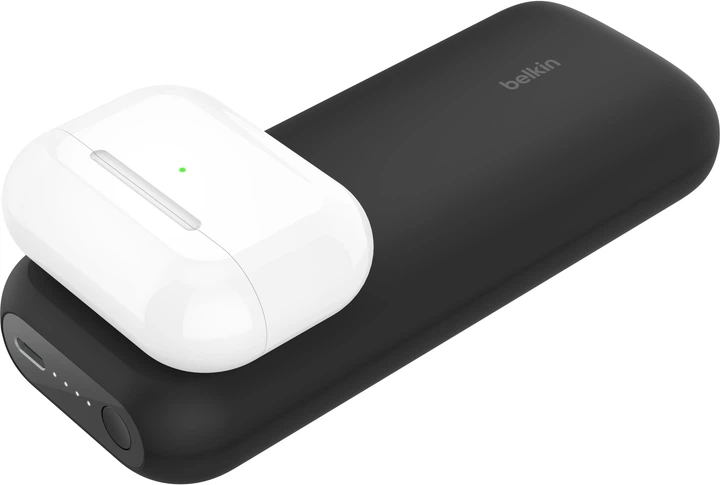 Зовнішній акумулятор Belkin BoostCharge Pro 10000mAh 20W with Fast Wireless Charger for Apple Watch Black (BPD005BTBK) - Фото 5 Зовнішній акумулятор Belkin BoostCharge Pro 10000mAh 20W with Fast Wireless Charger for Apple Watch Black (BPD005BTBK) - зображення 5