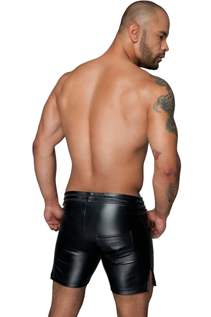 Труси Noir Handmade H061 Powerwetlook shorts 3XL (SX0108) - изображение 3