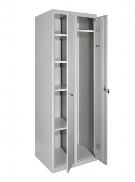 Шкаф хозяйственный металлический LEVMETAL ШГМ 5/40/2 (180х80х50) – фото ...