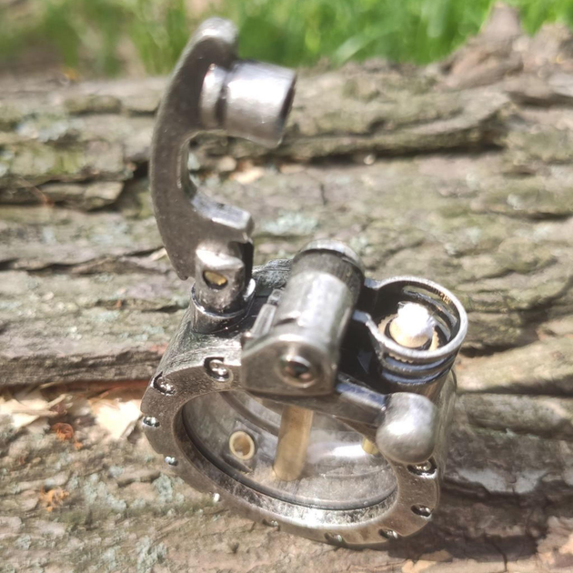 『希少』XWAG PRODUCTS X-TAGE PURE BRASS Зажигалка бензиновая Lighter BS-HP929 Retro Bagel Riveted
