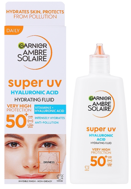 Сонцезахисний флюїд Garnier Ambre Solaire Sensitive Advanced Face UV Face Fluid SPF50+ 40 мл (3600542298155) - зображення 2