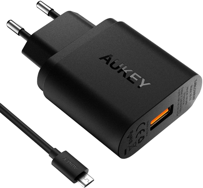 Мережевий зарядний пристрій AUKEY Accel PA-T9 19.5W USB-A Black (601629299563) - зображення 2