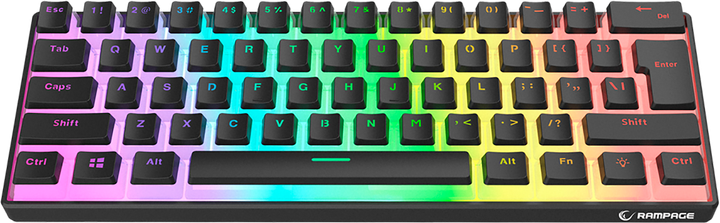 Klawiatura przewodowa Rampage Radiant K11 USB Black (8680096124891) - obraz 3