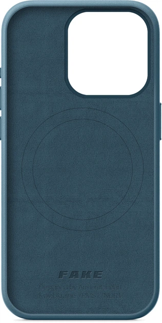 Чохол для смартфона ArmorStandart FAKE Leather Case для Apple iPhone 15 Pro Sea Blue (ARM76304) - зображення 2