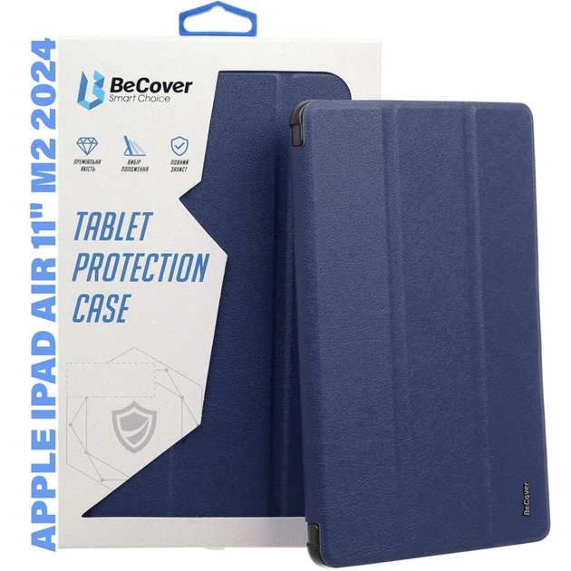 Чехол для планшета BeCover Tri Fold Hard TPU Apple iPad Air 11" M2/M3 (brn_711401) - Фото 1 Чехол для планшета BeCover Tri Fold Hard TPU Apple iPad Air 11" M2/M3 (brn_711401) - изображение 1