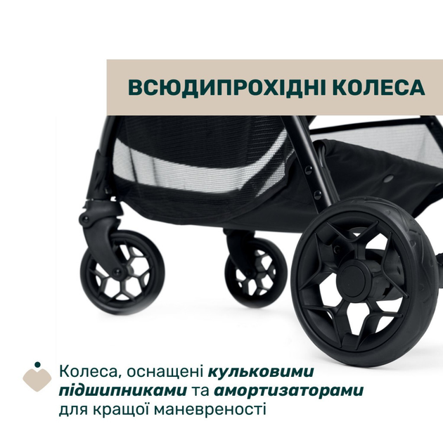 Коляска Chicco Glee Stroller черная (8058664173587) (87068.73) - изображение 4