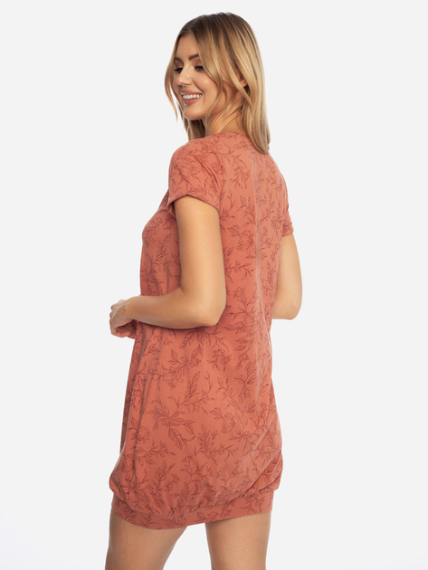Нічна сорочка жіноча бавовняна великого розміру для годування Henderson 41307-38X XL Коралова (5903972248263) - зображення 2
