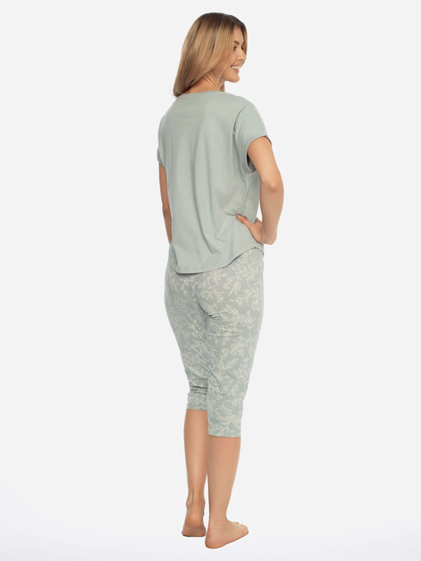 Піжама (футболка + бриджі) жіноча бавовняна Henderson 41299-05X S Синя (5903972248188) - зображення 2