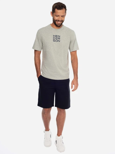 Koszulka męska bawełniana Henderson 41633-90X M Szara (5903972246160) - obraz 3