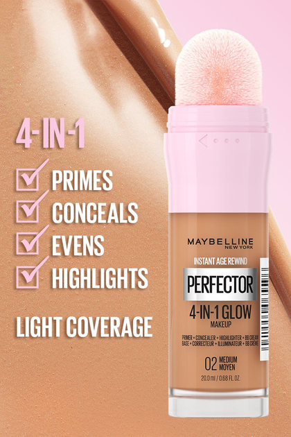 Тональна основа Maybelline New York Instant Perfector 4 в 1 з ефектом сяяння 01 Light 20 мл (3600531638887) - зображення 6