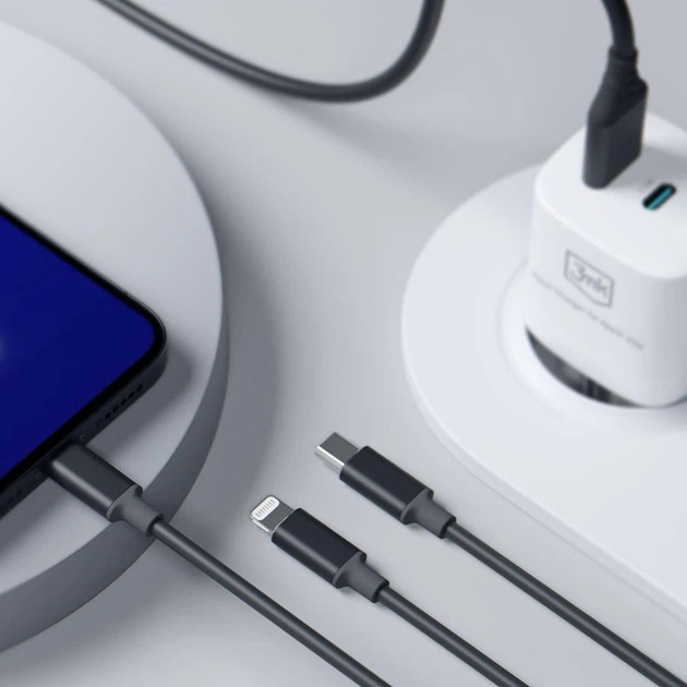 Kabel 3MK Hyper 3 w 1 Type-C USB-A to Type-C micro-USB Lightning 1.5 m Black (5903108541244) - obraz 14