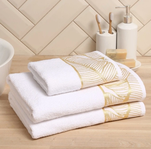 Махровое гладкокрашеное полотенце Full textile Бали 50х90 белый - изображение 2