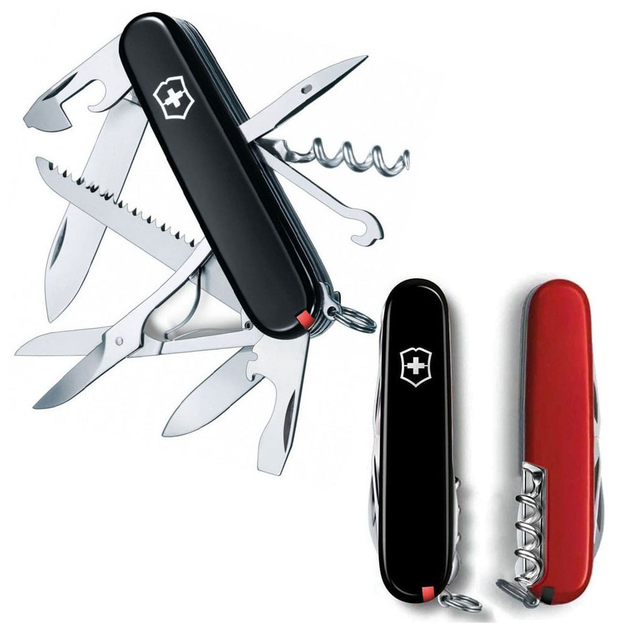 Ніж Victorinox Huntsman Ukraine 91 мм Чорно-червоний (1.3713.3.1) - изображение 1