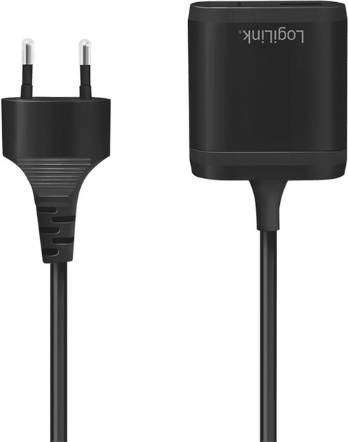 Adapter LogiLink USB Type A + USB Type-C 12 W 1.5 m Black (4052792061727) - obraz 2