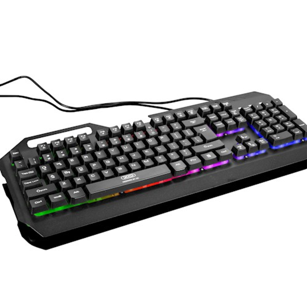 Клавіатура XO KB-01 Keyboard RGB Backlit Metal ( English Version ) Black - зображення 5