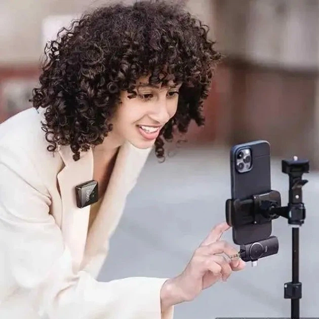 Микрофон петличка беспроводной HOCO S31 Stream Wireless Microphone + Receiver 3in1 (USB-C 3.5mm Lightning) – фото, отзывы, характеристики в интернет-магазине ROZETKA от продавца: Dimmo