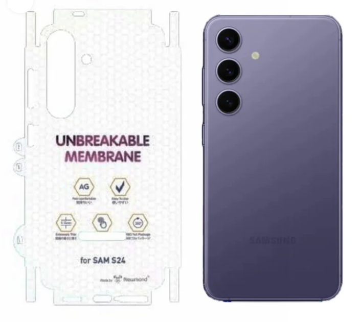 Захисна плівка DK AG Matte Unbreakable Membrane HydroGel 360° для Samsung Galaxy S24 (S921) (clear) - Фото 1 Захисна плівка DK AG Matte Unbreakable Membrane HydroGel 360° для Samsung Galaxy S24 (S921) (clear) - зображення 1