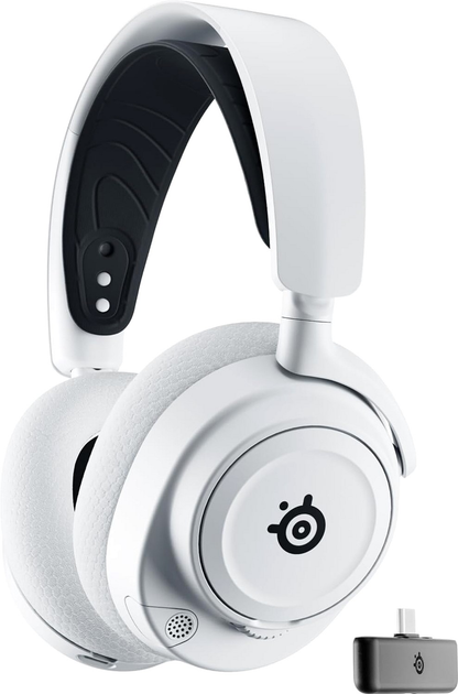 Акція на Навушники SteelSeries Arctis Nova 7X Wireless White від Rozetka