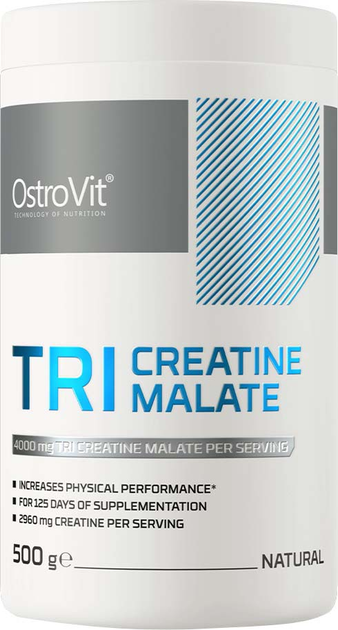 Kreatyna OstroVit Tri Creatine Malate 500 g (5902232610284) - obraz 1