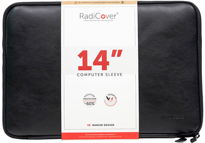  Чохол для ноутбука RadiCover Sleeve 14" Black (5712869102676) - зображення 2