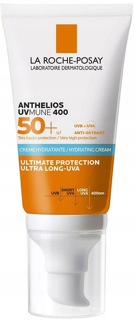 Krem przeciwsłoneczny La Roche-Posay Anthelios Uvmene 400 nawilzający z filtrem SPF 50+ 50 ml (3337875797665) - obraz 1